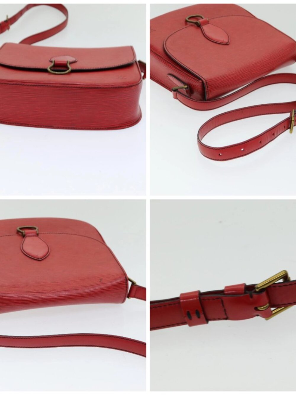 LOUIS VUITTON Epi Saint Cloud GM Shoulder Bag Red - Picture 16 of 16